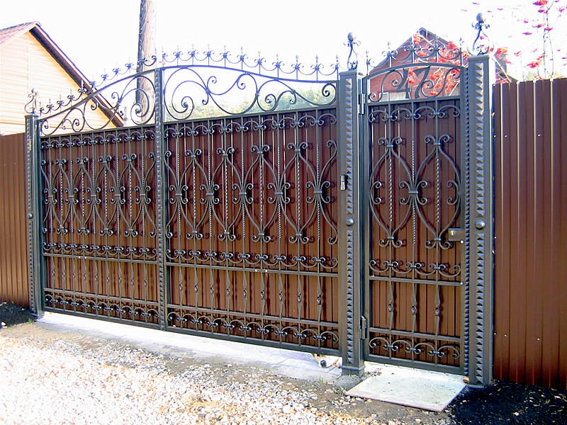 Кованые ворота и забор Славянск-на-Кубани